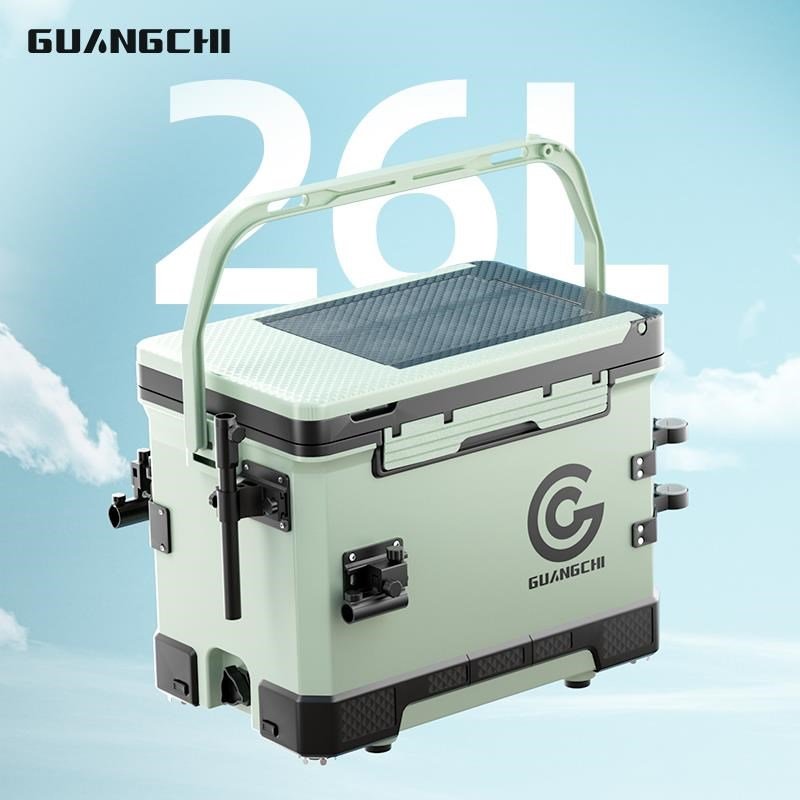 NEW FISHING BOX FULL OF 2024 SUPER-LIGHT FISHING TANK AND LIGHT-E-FE, MULTIFUNCTIONAL 26L FISHING TANK DRUM GEAR